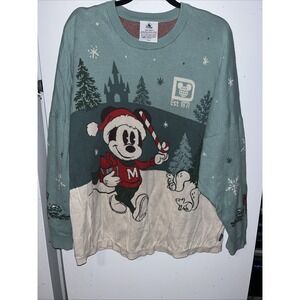 DISNEY PARKS CHRISTMAS SPIRIT JERSEY SWEATER Extra Large XL